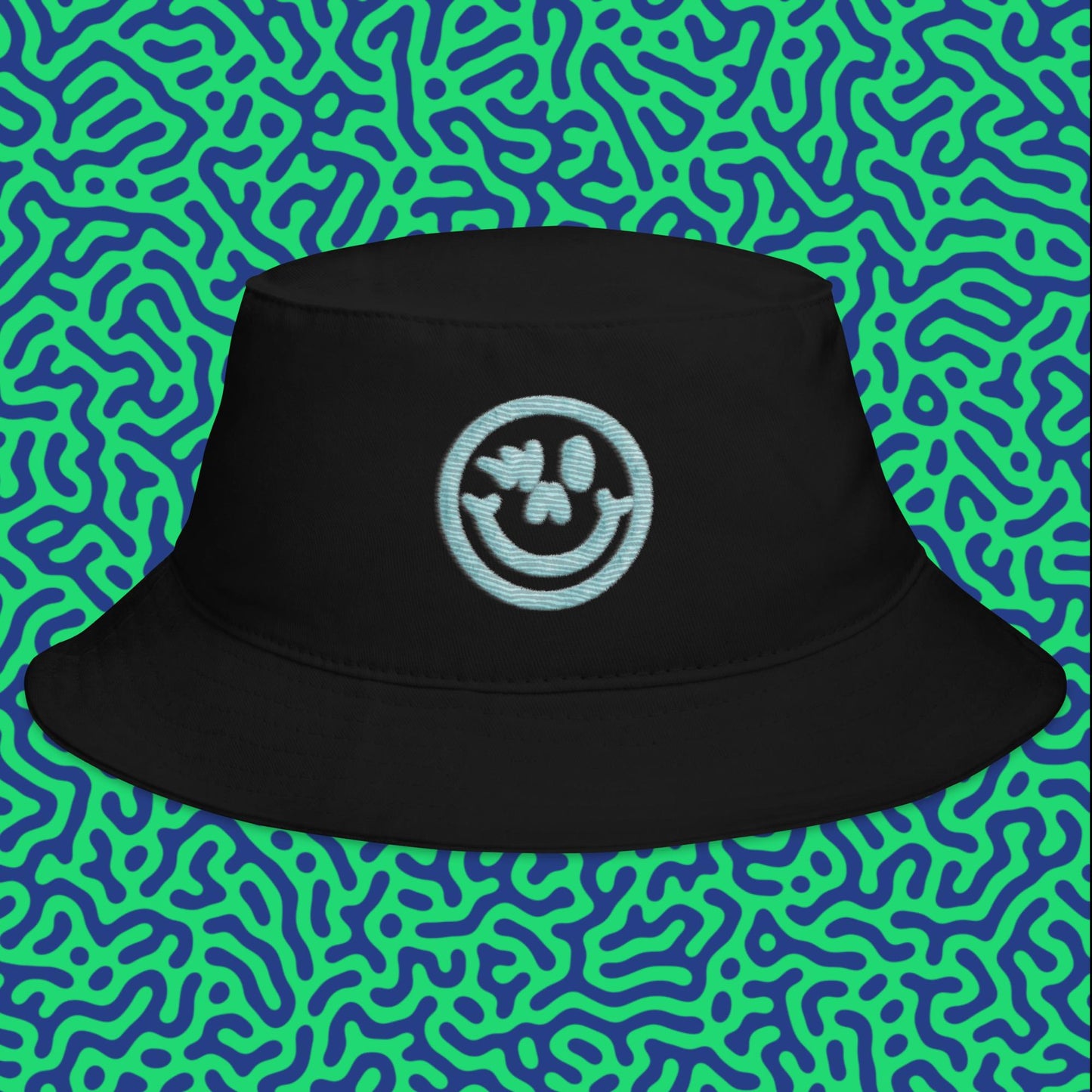 Bucket Hat Blue Logo