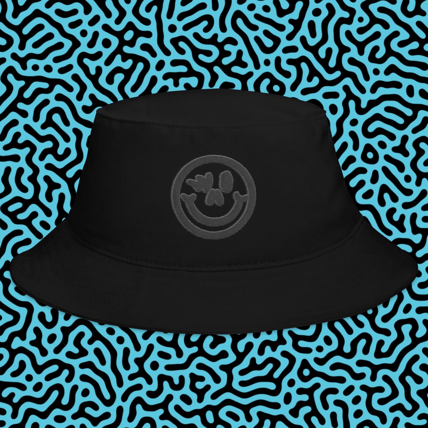 Bucket Hat Black Logo