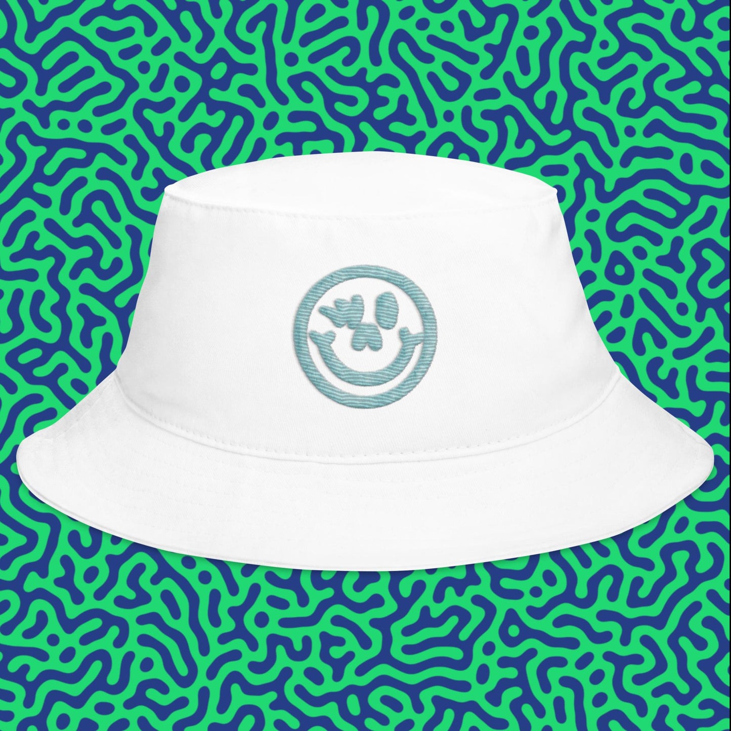 Bucket Hat Blue Logo