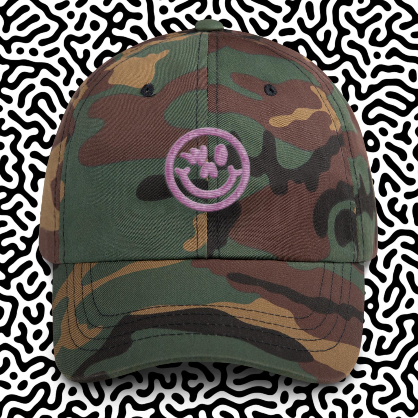 Dad Hat Pink Logo