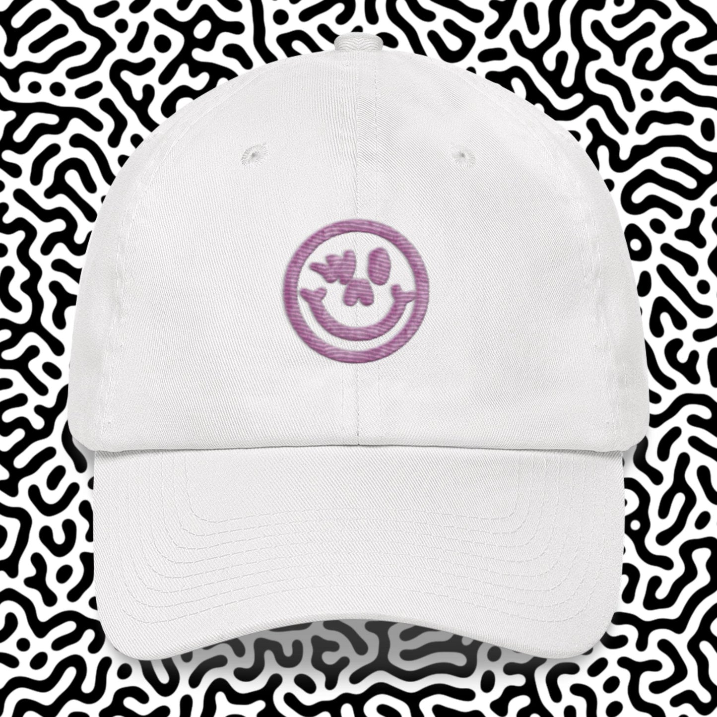 Dad Hat Pink Logo