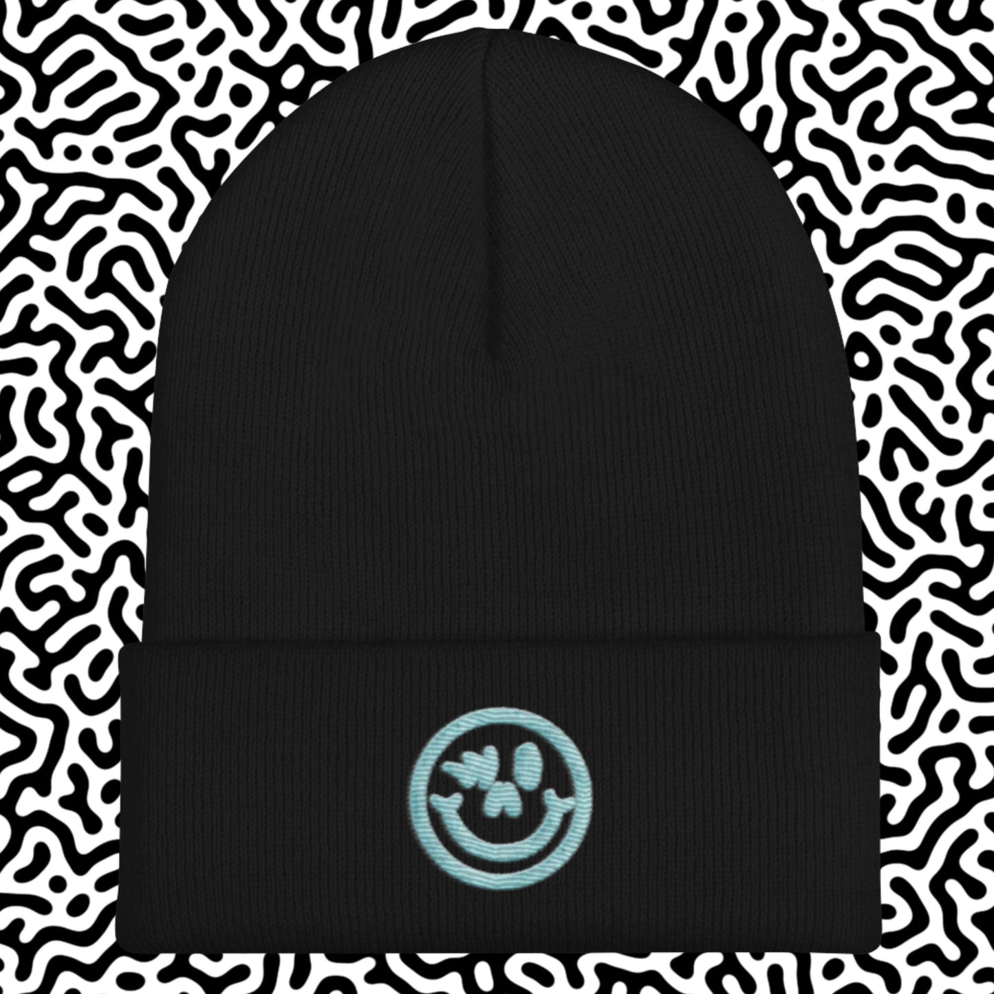 Cuffed Beanie Blue Logo