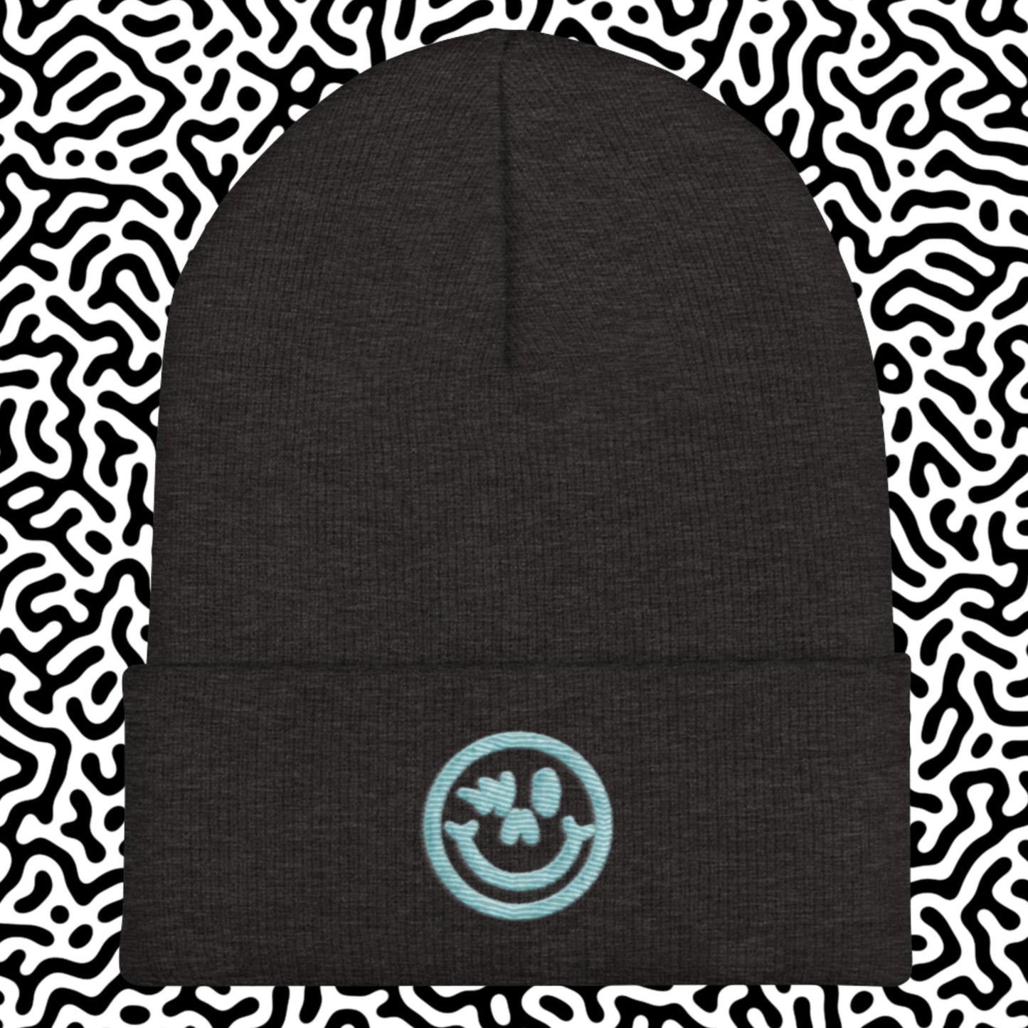 Cuffed Beanie Blue Logo