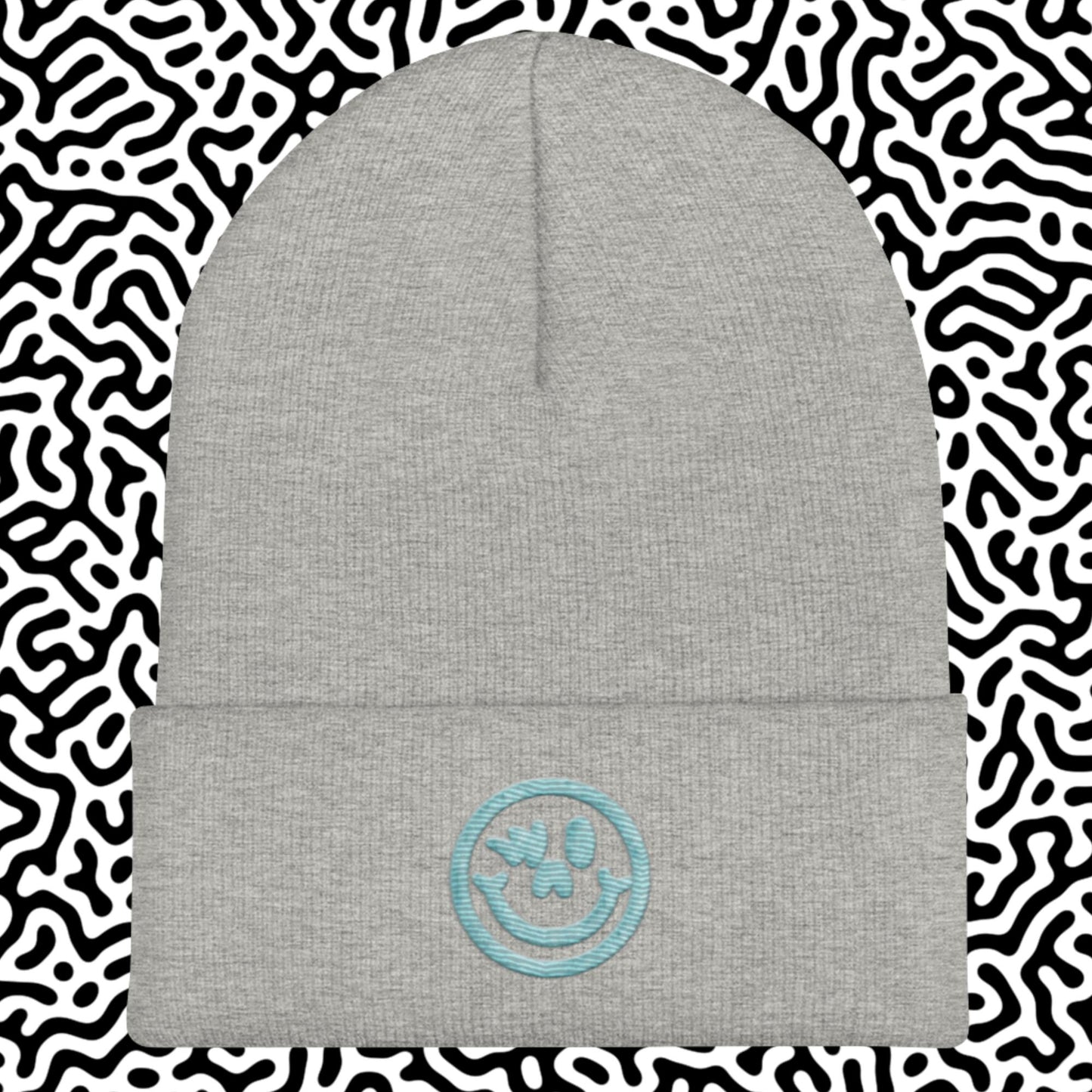 Cuffed Beanie Blue Logo