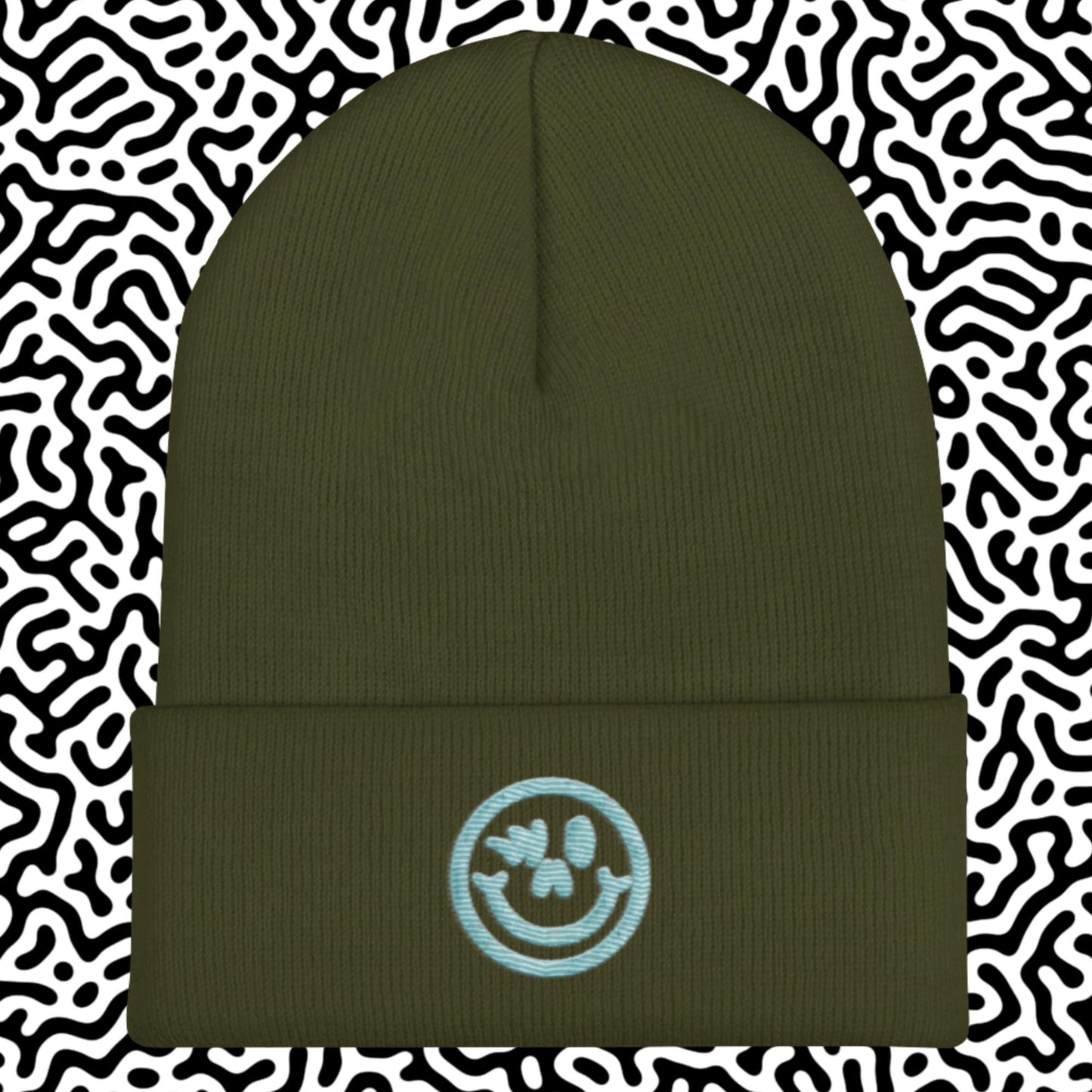 Cuffed Beanie Blue Logo