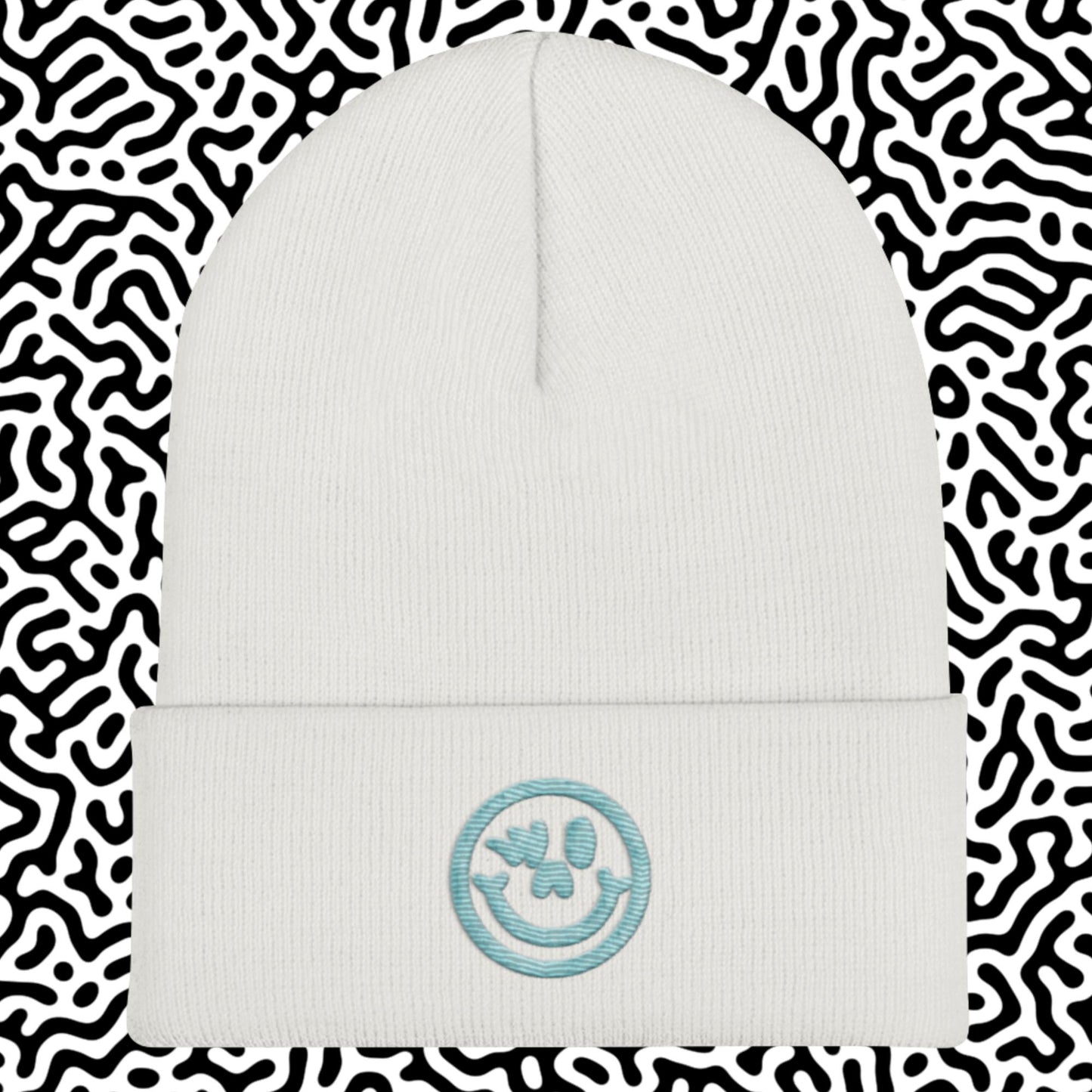 Cuffed Beanie Blue Logo